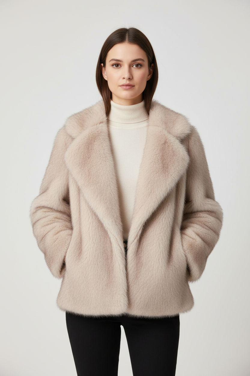 Feline Jas Dames - Elegante Teddy Coat