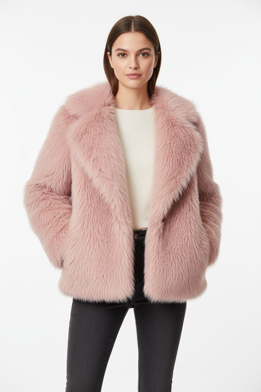 Feline Jas Dames - Elegante Teddy Coat
